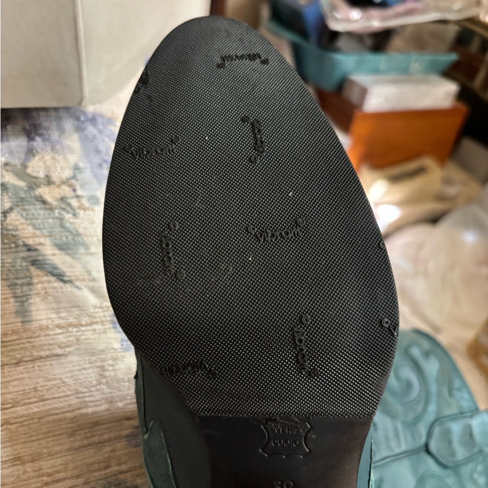Women's Teal Cowboy Boots - Picture 4 of 5